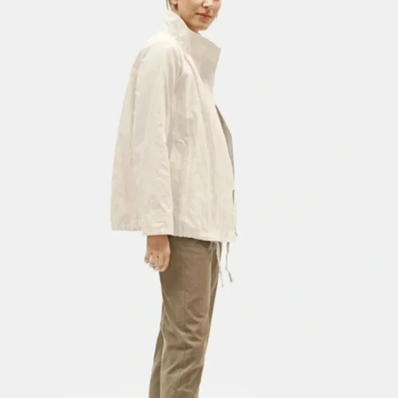 Eileen fisher Organic cotton Jacket light cream | size large - Picture 3 of 13